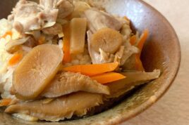 鶏肉と根菜の炊き込みご飯